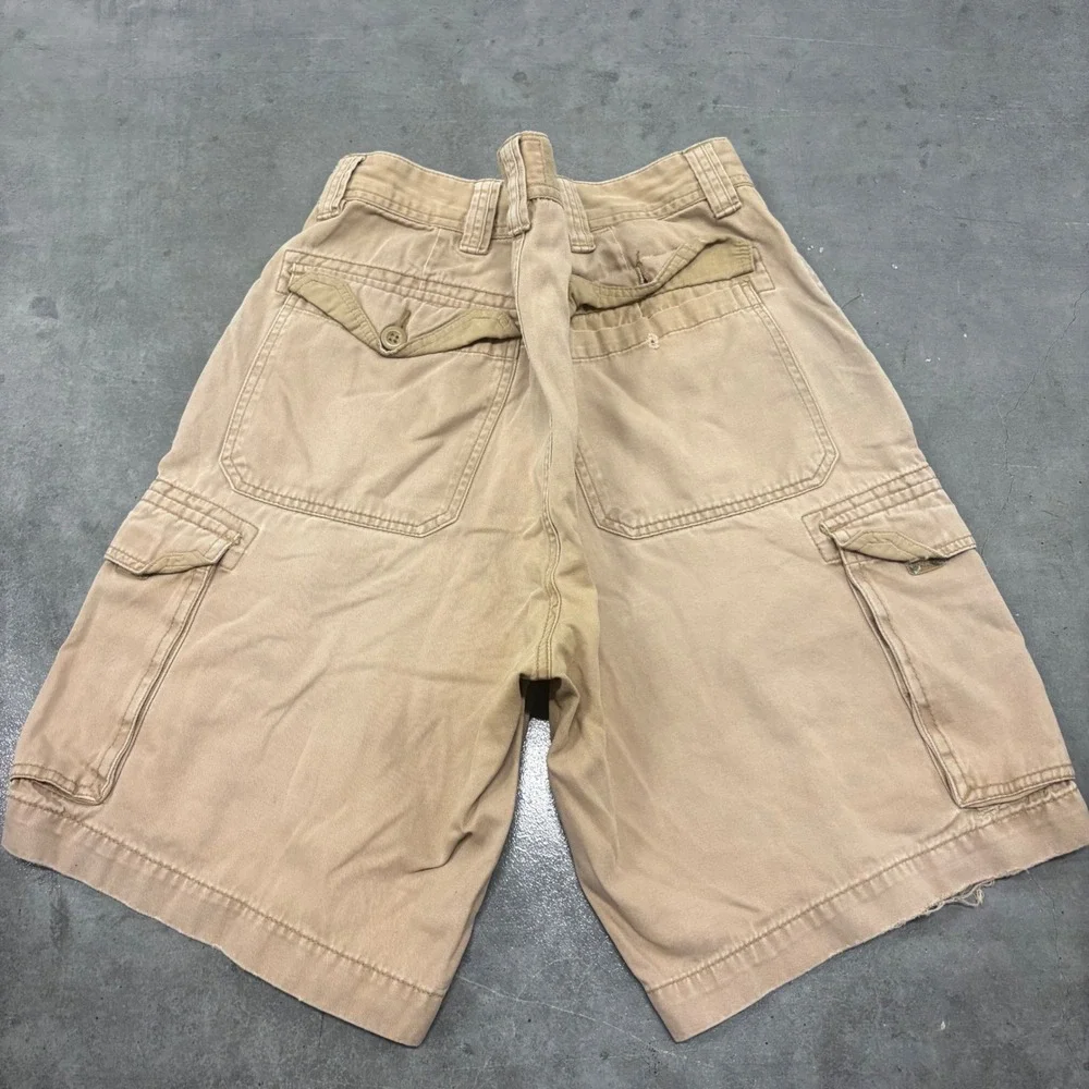 Vintage Y2K/2000s St Johns Bay Mens Khaki Cargo Shorts Size 36 Outdoor Hiking